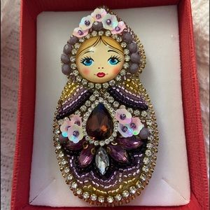 Russian Doll (Matryoshka) Brooch